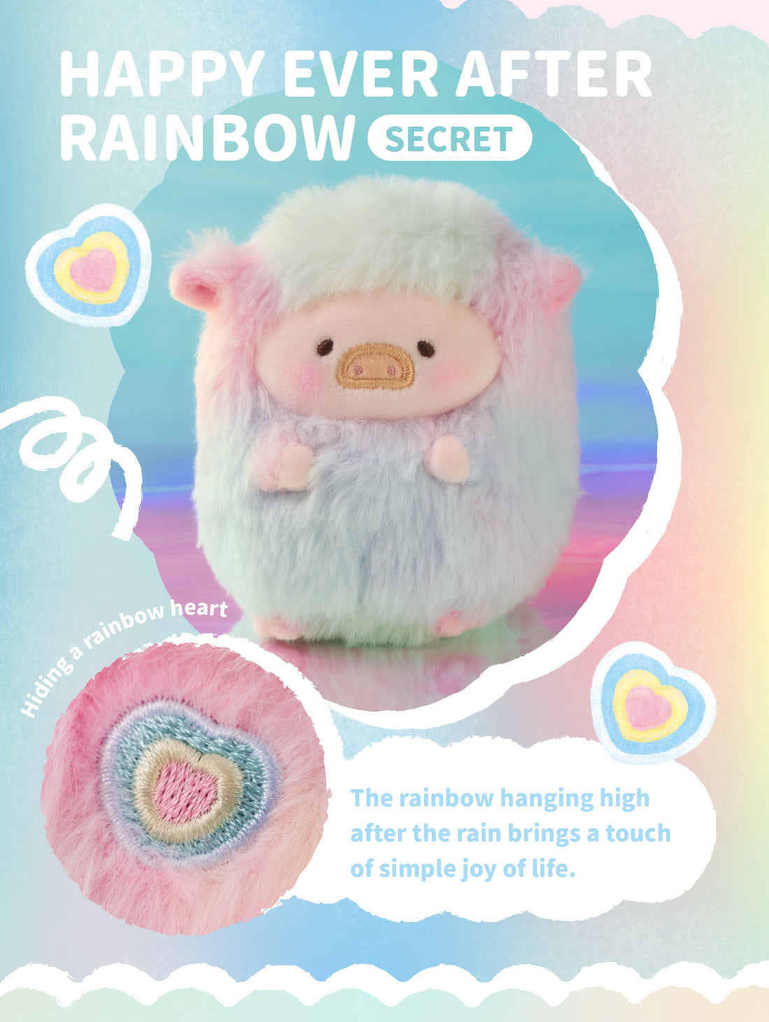 LuLu The Piggy LuLu Rainbow Sheep Plush Blind Box - Single Box, image 5