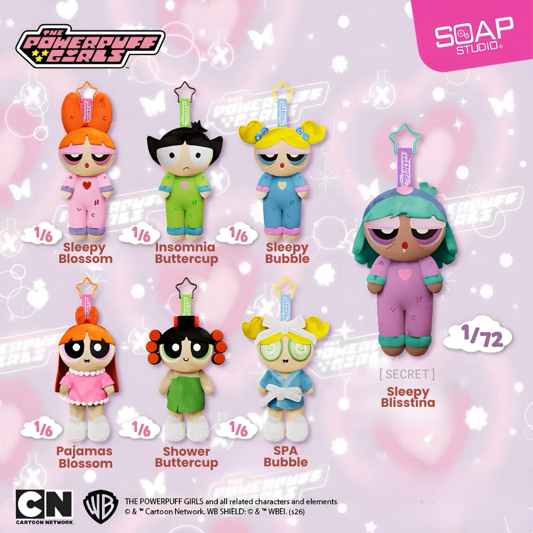 The Powerpuff Girls Cozy Moment Plush Bag Charm Blind Box, image 10