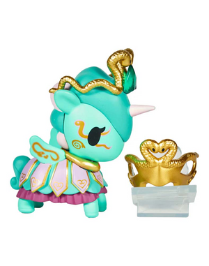 Tokidoki Unicorno After Dark Masquerade Blind Box figure with crown and intricate design details.