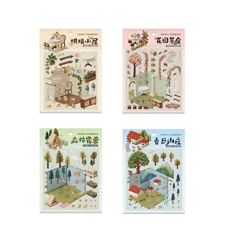 Tomato-Jam Girl Embroidery Deco Scene Sticker Pack, image 11