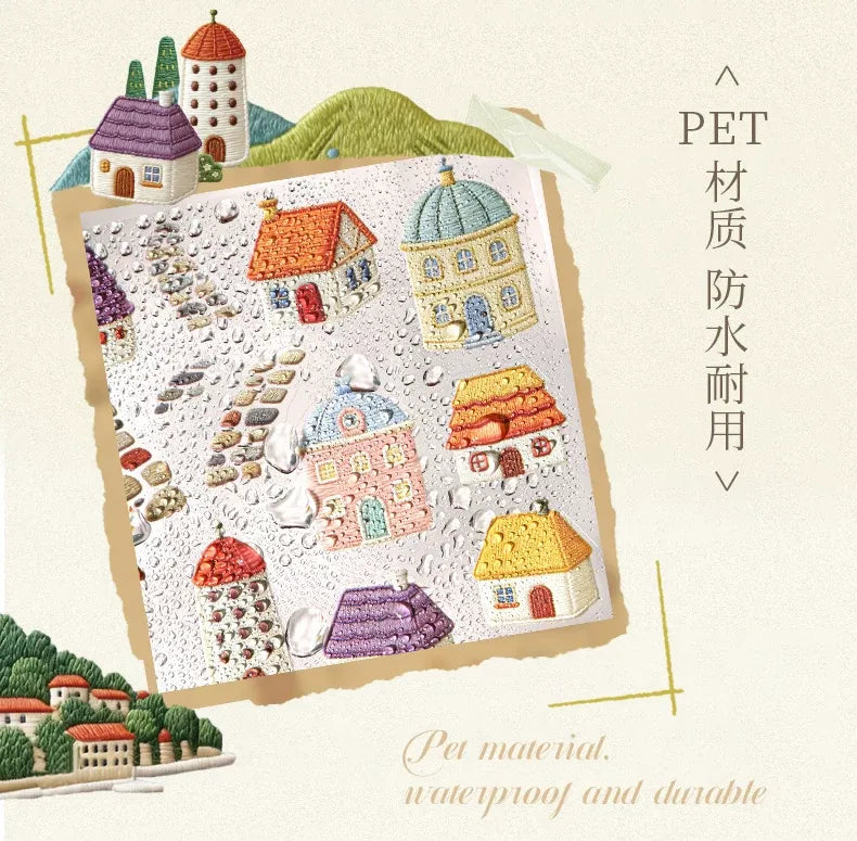 Tomato-Jam Girl Embroidery Deco Scene Sticker Pack, image 3