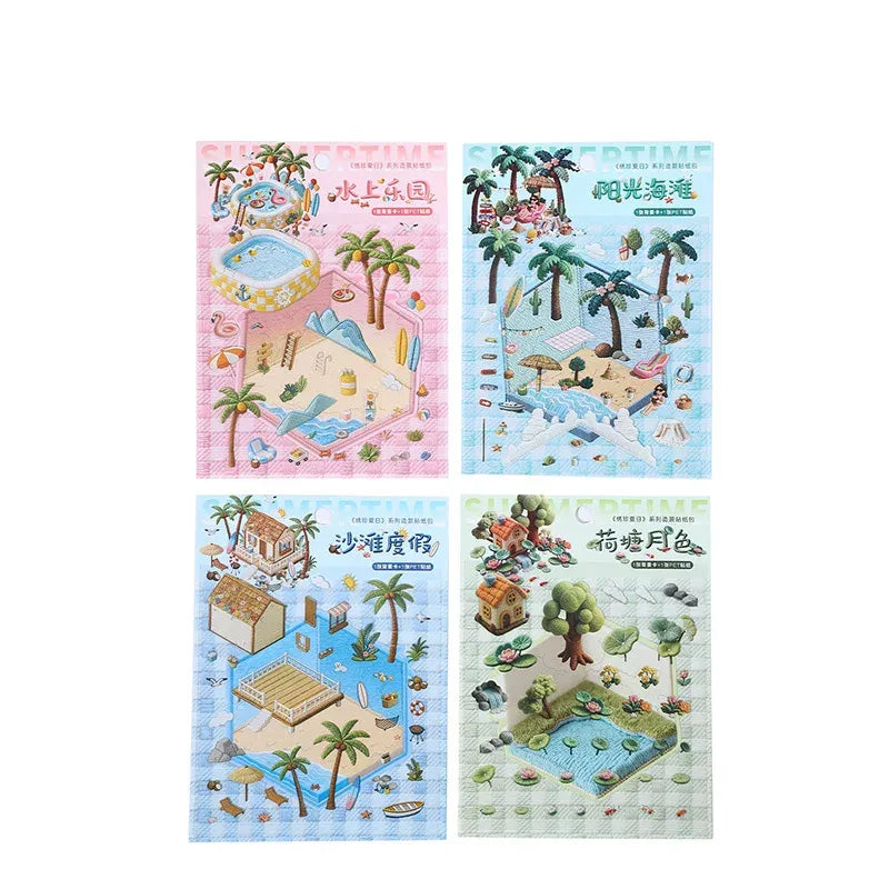 Tomato-Jam Girl Embroidery Deco Scene Sticker Pack, image 12