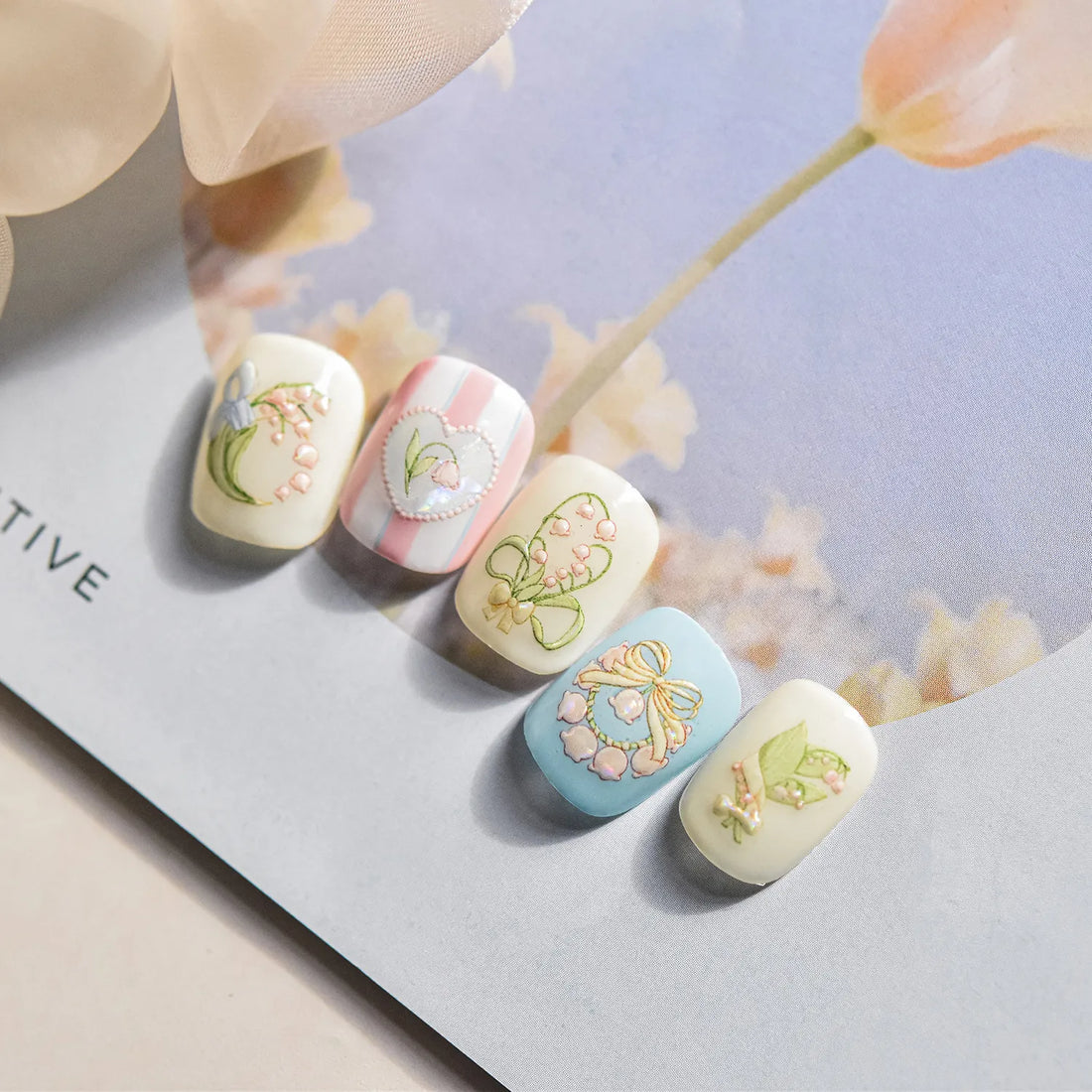 Tomoni Modern Nail Art Stickers – Jelly & 3D Embossed Designs, image 11