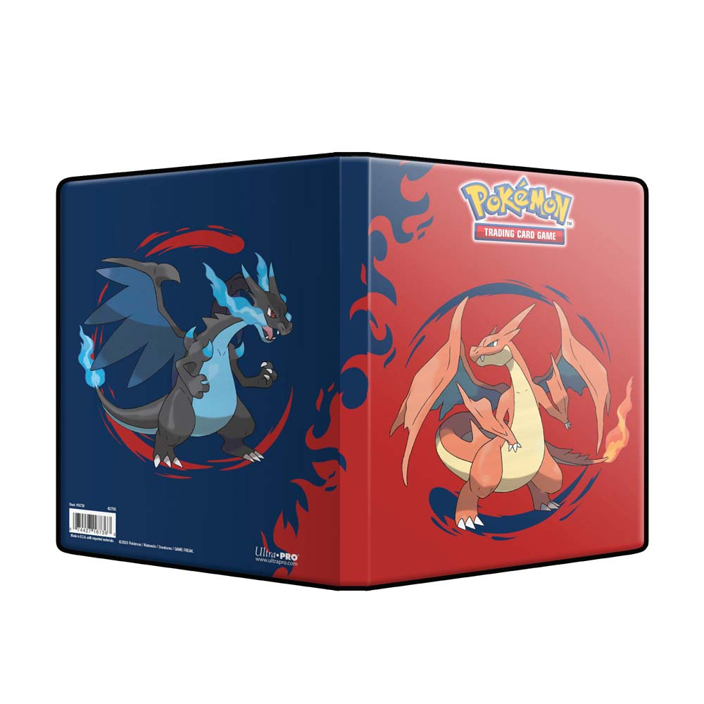 Ultra Pro Pokémon TCG  4-Pocket Portfolio - Mega Charizard X & Mega Charizard Y with bold artwork.