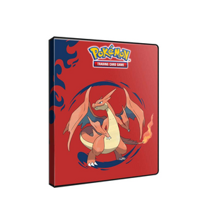 Ultra Pro Pokémon TCG 4-Pocket Portfolio - Mega Charizard X & Mega Charizard Y featuring bold Mega Charizard artwork.
