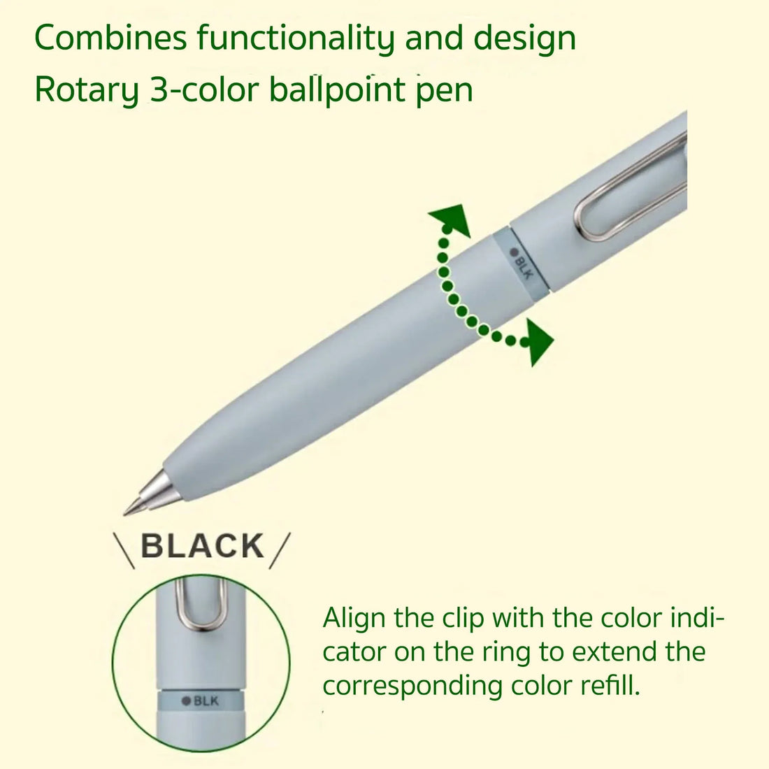 Uni-ball ONE 3 3-Color Gel Pen, image 3