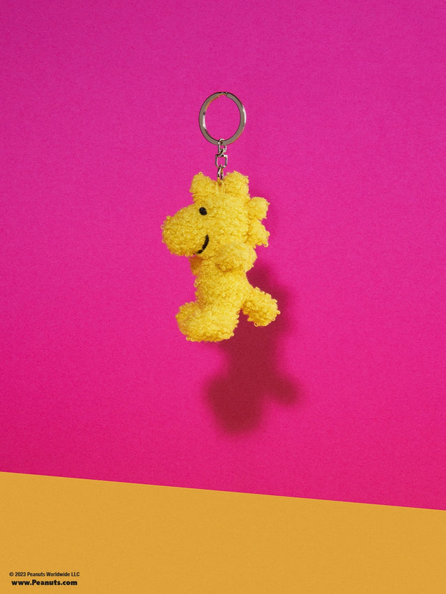 Bon Ton Toys Peanuts Woodstock Tiny Teddy Yellow Keychain