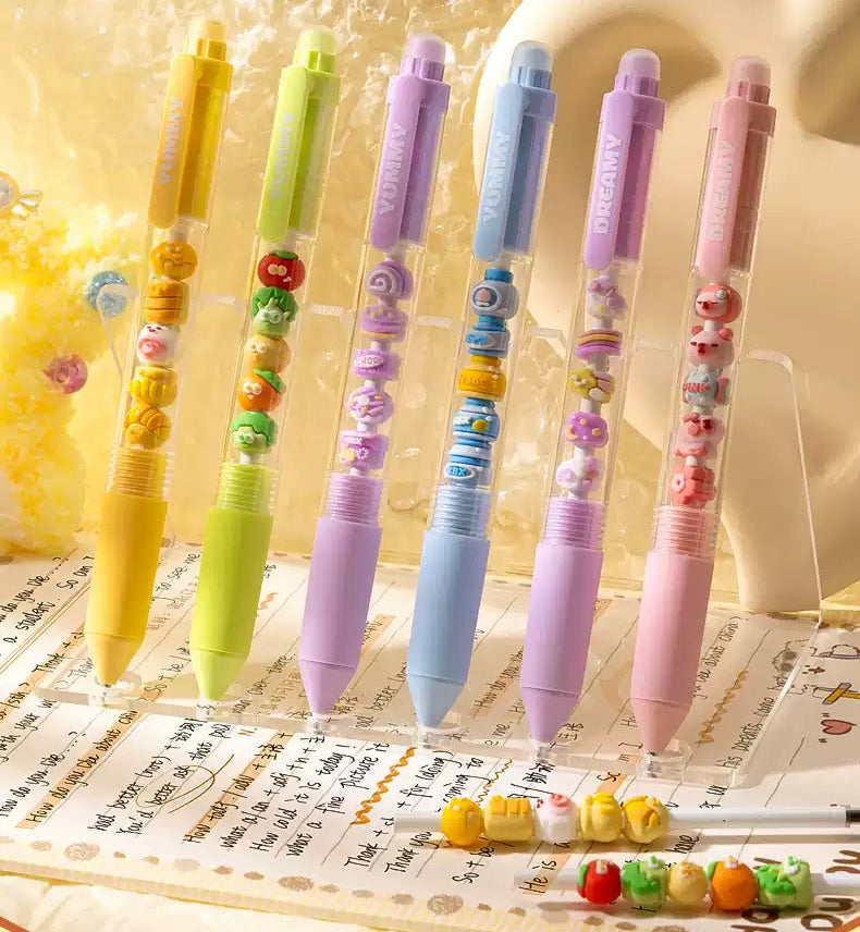 YUMMY Beaded Charm 0.5mm Retractable Gel Pen, image 4