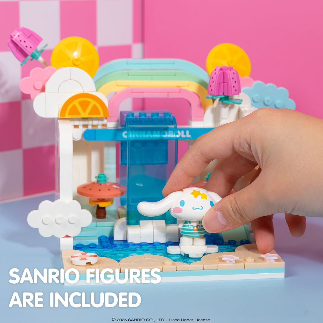 YuMe Summer Wunderland - Cinnamoroll Wave Pool Cafe Building Blocks, image 2