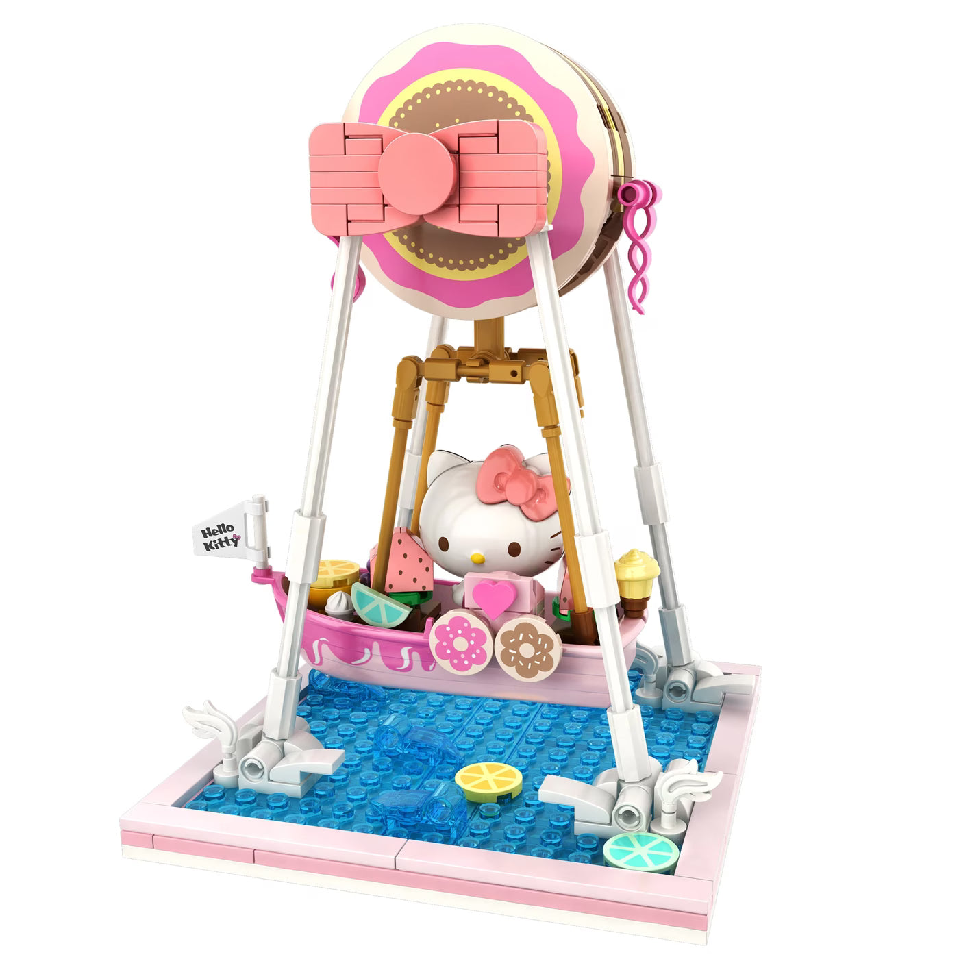 YuMe Summer Wunderland - Hello Kitty Donut Ship Building Blocks