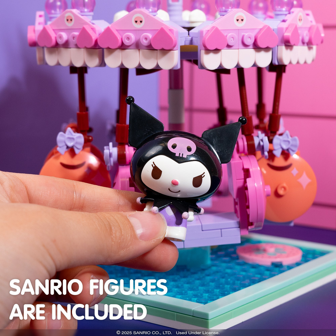 YuMe Summer Wunderland - Kuromi Swing Ride Building Blocks, image 2
