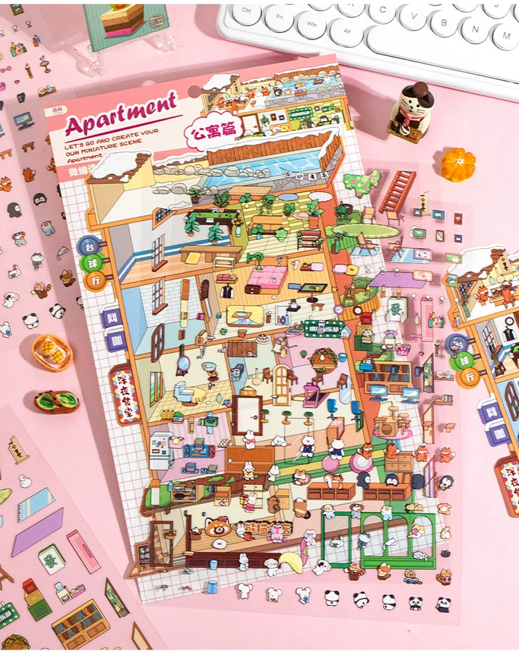 Fantasy World Series Miniature Scenery PET Sticker Set, image 3
