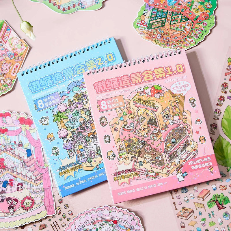 Zaomo Miniature Scene Builder PET Sticker Book - Island Series
