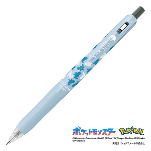 Zebra Sarasa Clip Gel Pen 0.5mm - Pokémon Edition featuring character designs and smooth writing performance.