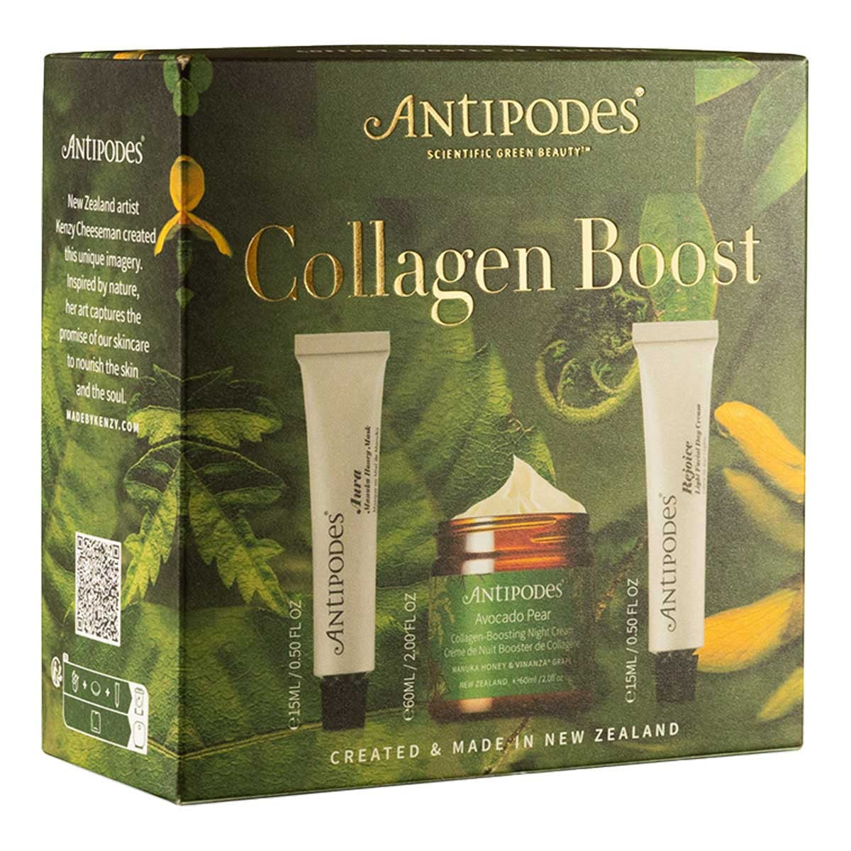 Antipodes Collagen Boost Gift Set, Night Creams, OCARE NZ