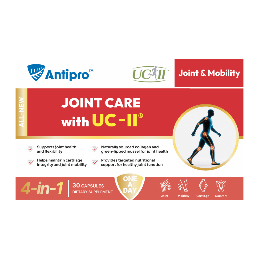 Antipro Joint care with UC-II 30 Capsules