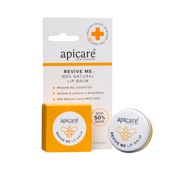 Apicare Revive Me Beeswax Lip Balm 15g, Lip Balms, OCARE NZ