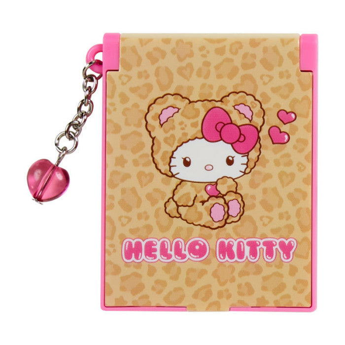 Small pouch with Hello Kitty design on a leopard print background
