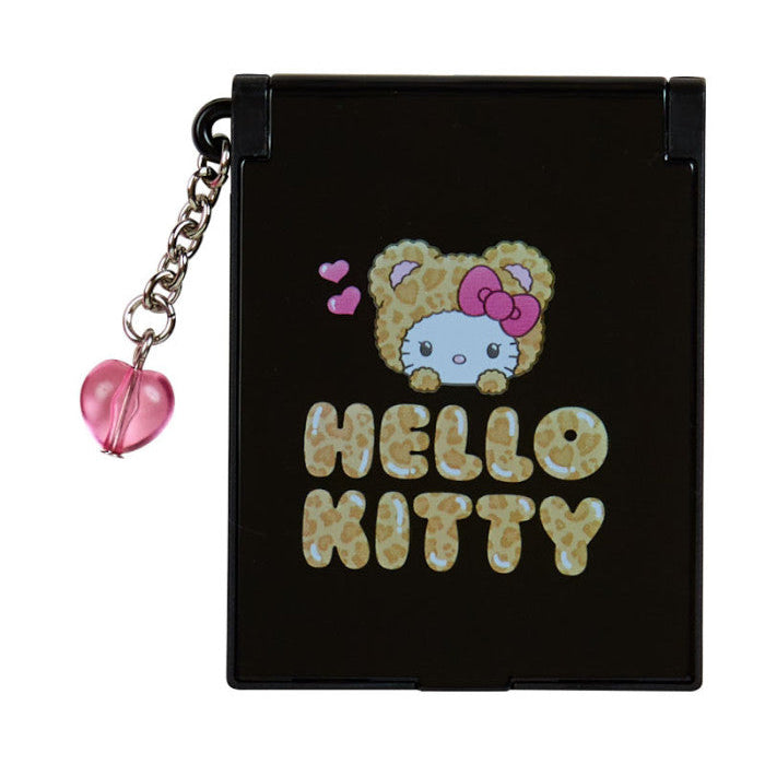 Black pouch with Hello Kitty design featuring a bear character and 'Hello Kitty' text on a white background.