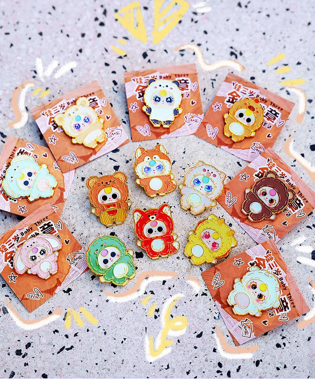 Baby Three Badge of Metal Series Blind Bag, image 3