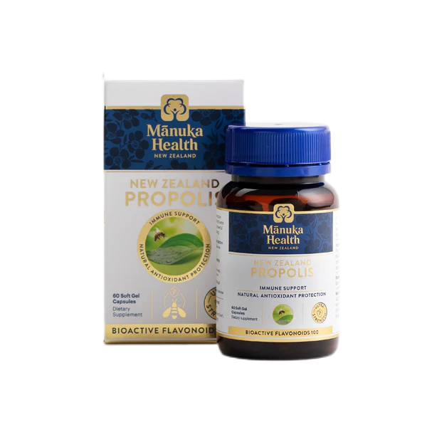 Manuka Health Ultra Strength BIO100 New Zealand Propolis 60 Capsules