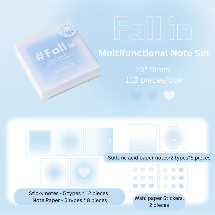 RosyPosy "Fall in" Series Aesthetic Notepad Set, image 7