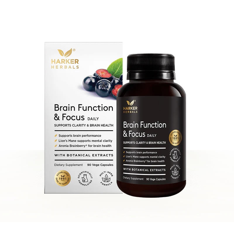 Harker Herbals Brain Function & Focus 90 Vege Capsules