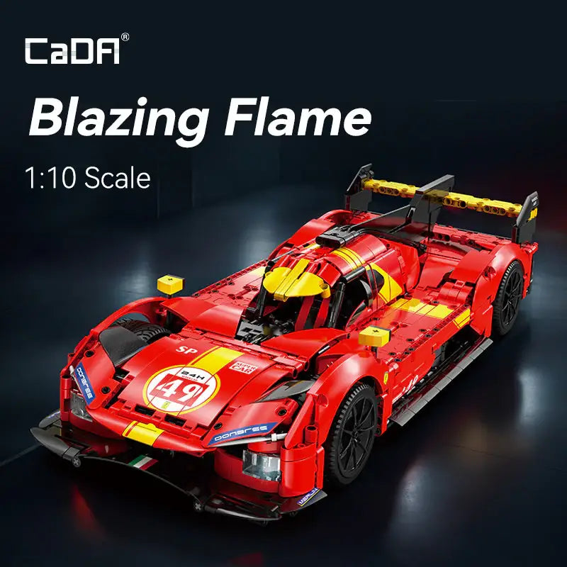 CaDA 1:10 Blazing Flame Brick Car, image 2
