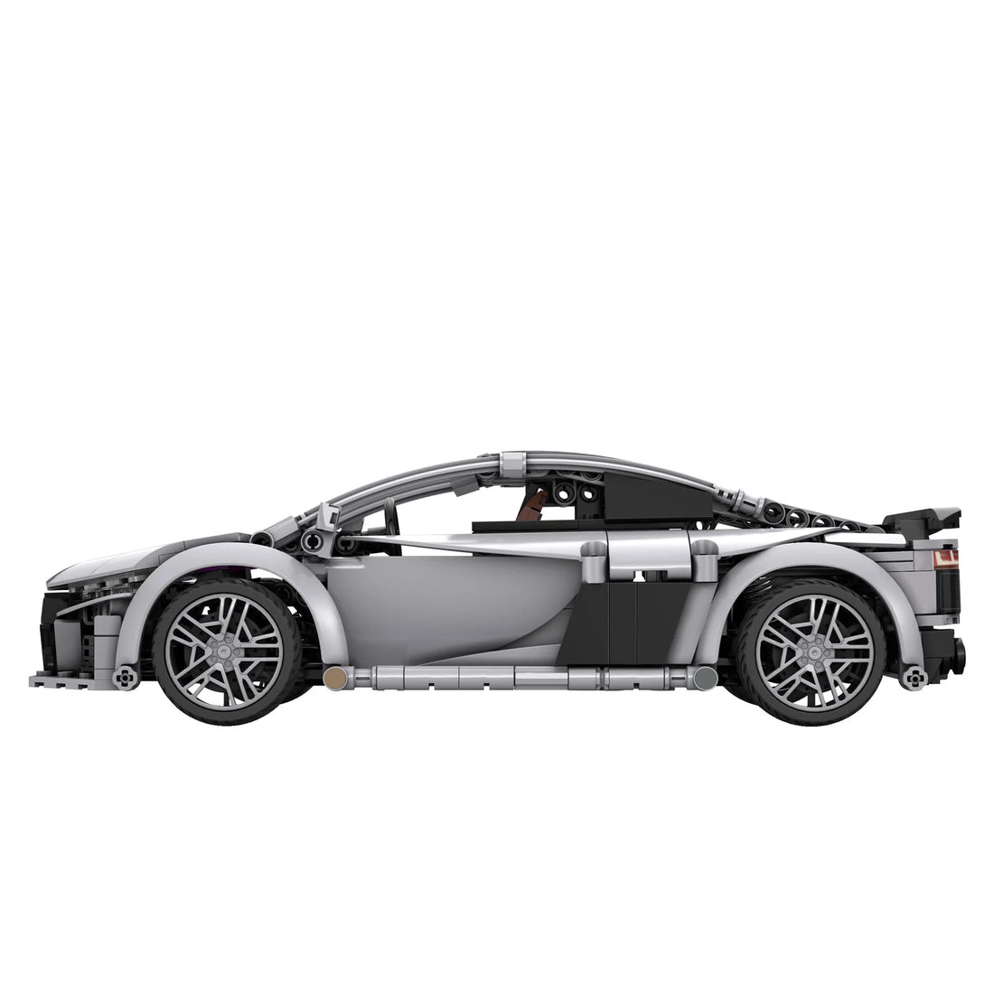 CaDA 1:14 Audi R8 Coupe Car Dual Control RC Brick Model Kits, image 4