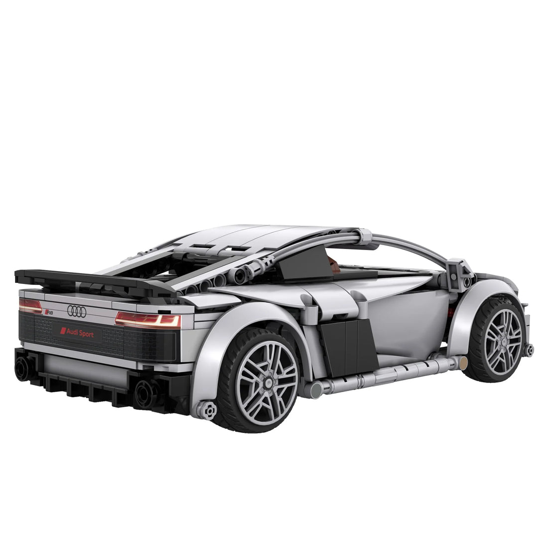 CaDA 1:14 Audi R8 Coupe Car Dual Control RC Brick Model Kits, image 7