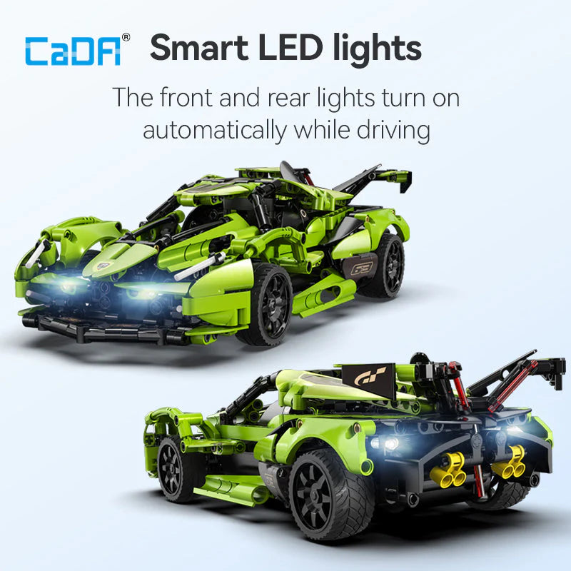 CaDA 1:14 Blade Sport Car Motorised Brick Model Kits, image 4