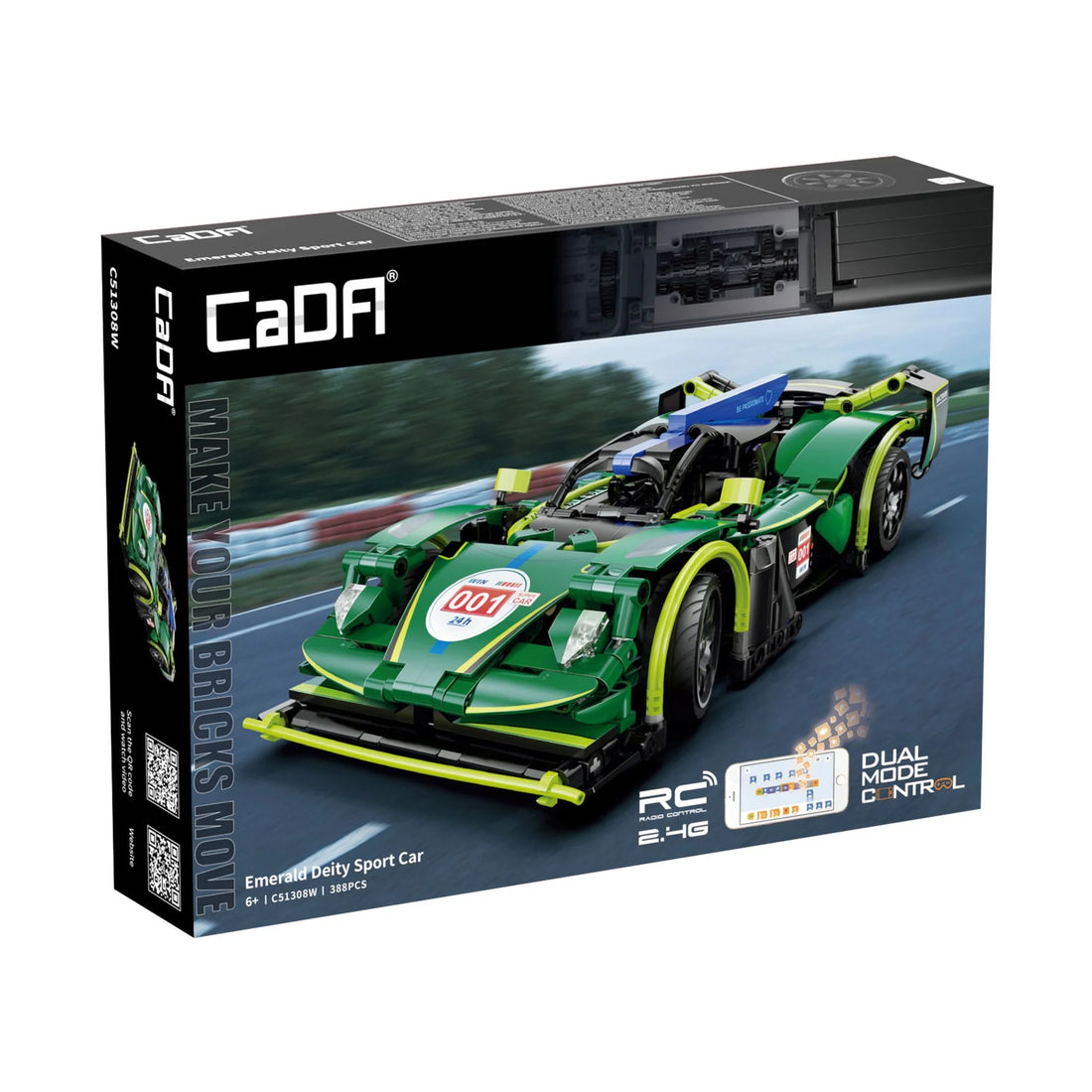 CaDA 1:14 Emerald Deity Brick Sport Car, image 3