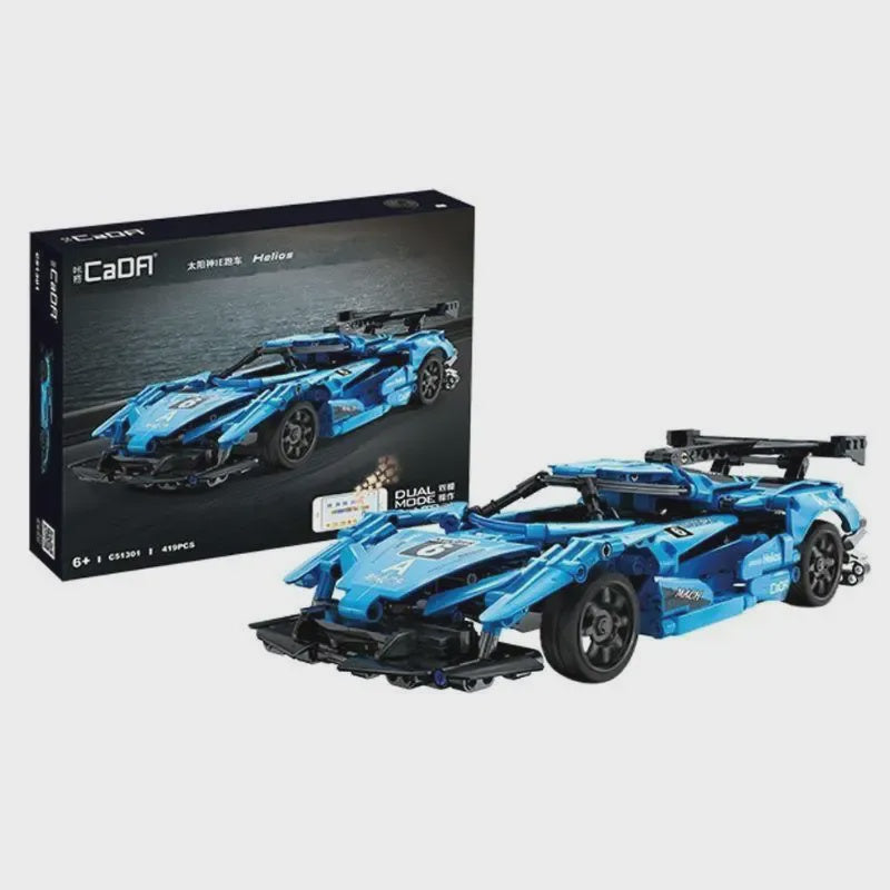 CaDA 1:14 Helios Sports Car Dual Control RC Brick Model Kits