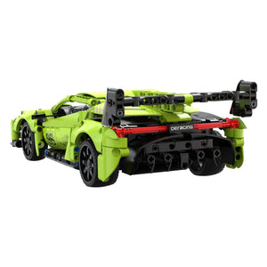 CaDA 1:14 Lamborghini Veneno Phantom Ghost Brick Model Kits rear view showcasing the build details and design elements.