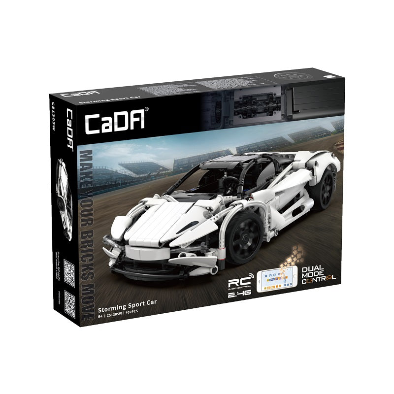 CaDA 1:14 Storming Sport Car Motorised Brick Model Kits, image 4