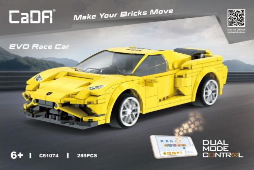 CaDA 1:20 488 Evo Racing Car Dual Control RC Brick Model Kits, image 2