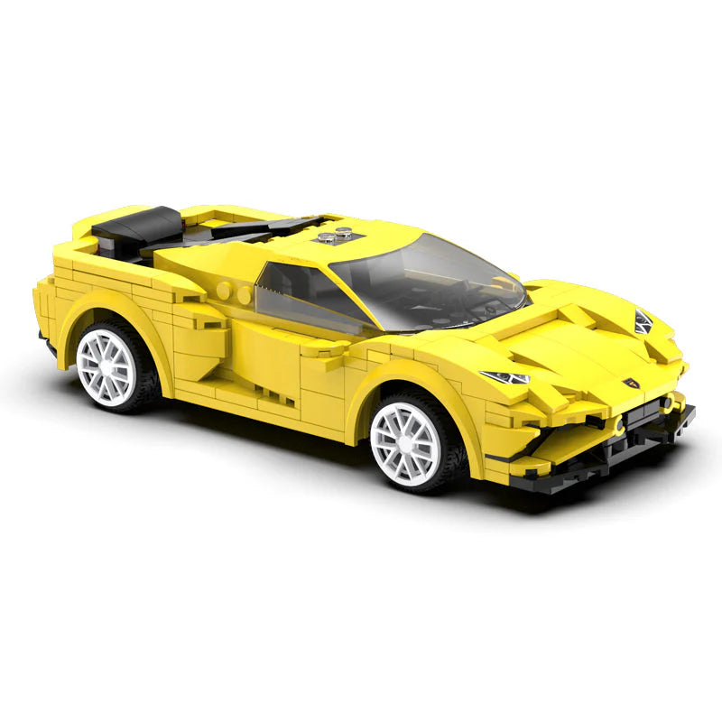 CaDA 1:20 488 Evo Racing Car Dual Control RC Brick Model Kits, image 5