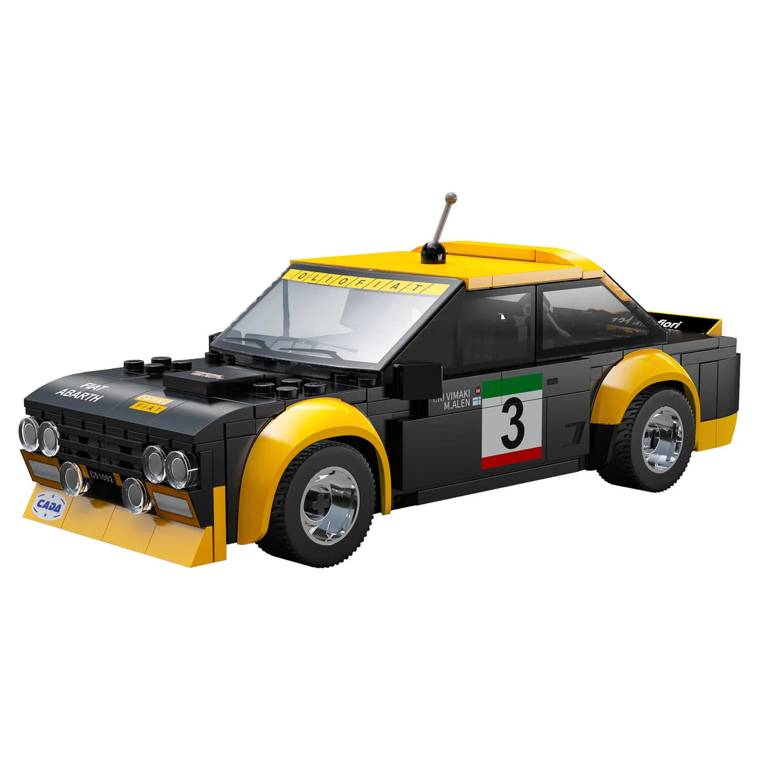 CaDA 1:20 Fiat Abarth 131 Car Dual Control RC Brick Model Kits, image 4