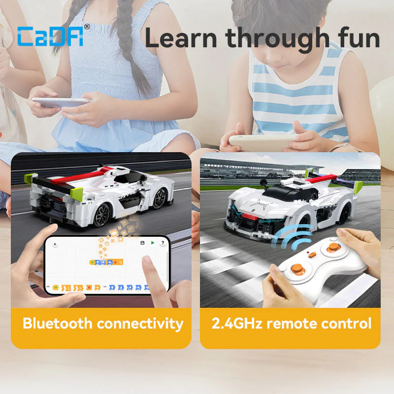 CaDA 1:20 Pininfarina H2 Speed Car Dual Control RC Brick Model Kits, image 5