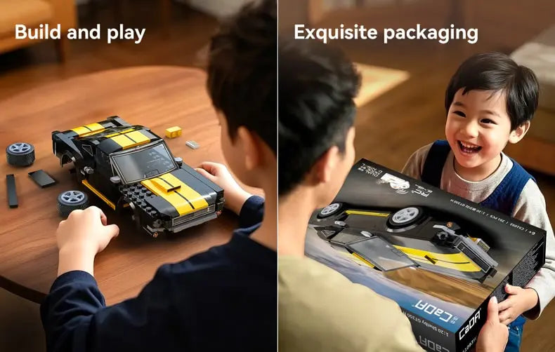 CaDA 1:20 Shelby Mustang GT350H Car Dual Control RC Brick Model Kits, image 9