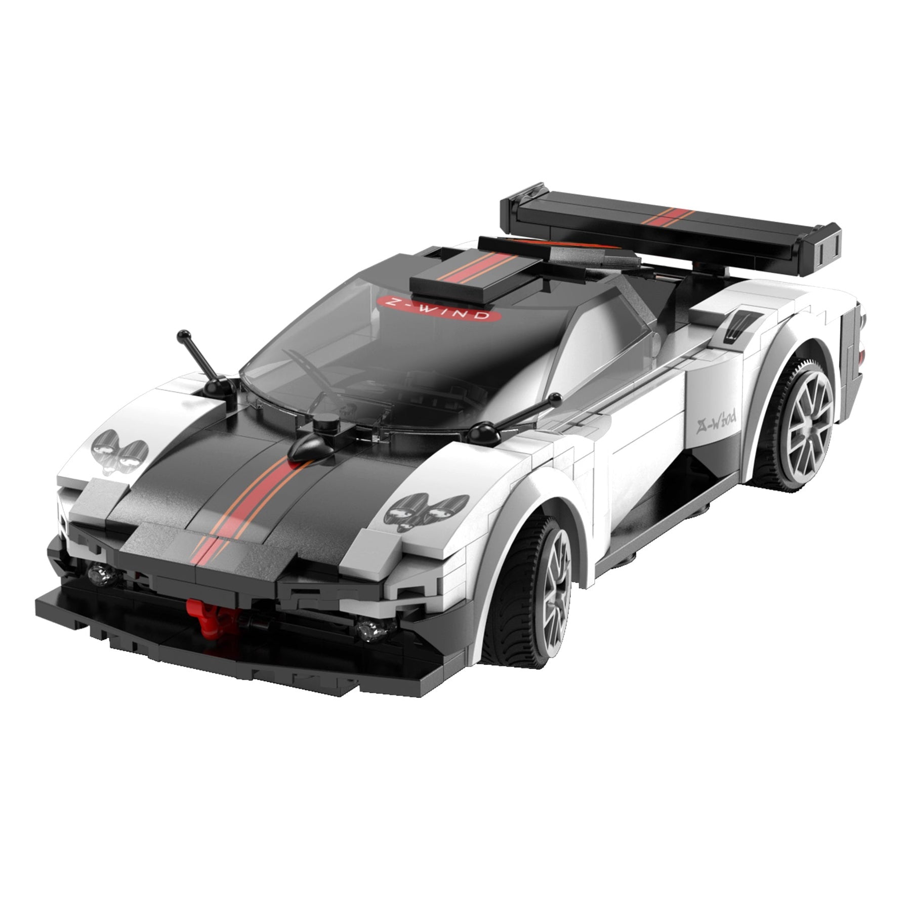 CaDA 1:20 Z-Wind Car Dual Control RC Brick Model Kits