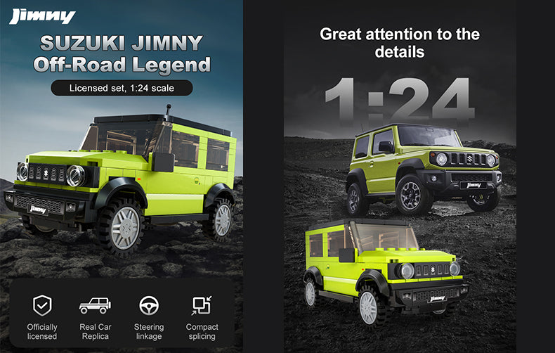 CaDA 1:24 Suzuki Jimny Off-Roader Legend Brick Vehicle, image 5