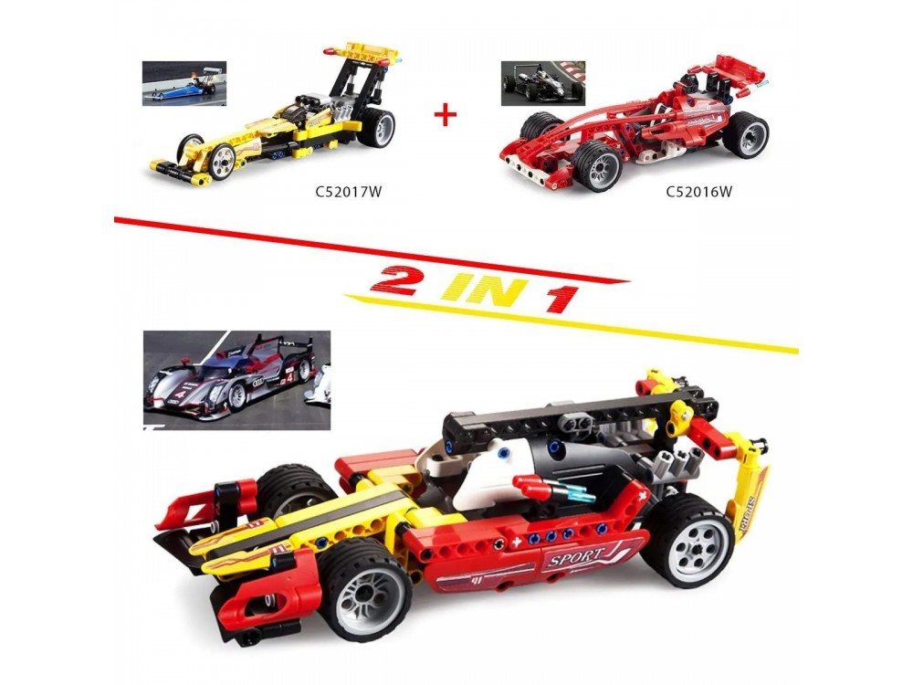 CaDA Pullback Formula Racing Brick Model Kits, image 5