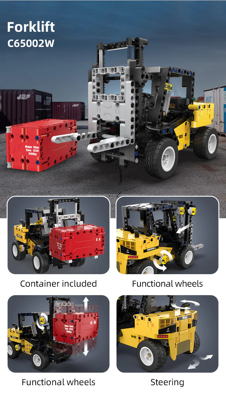 CaDA Forklift Brick Model Kits, image 3