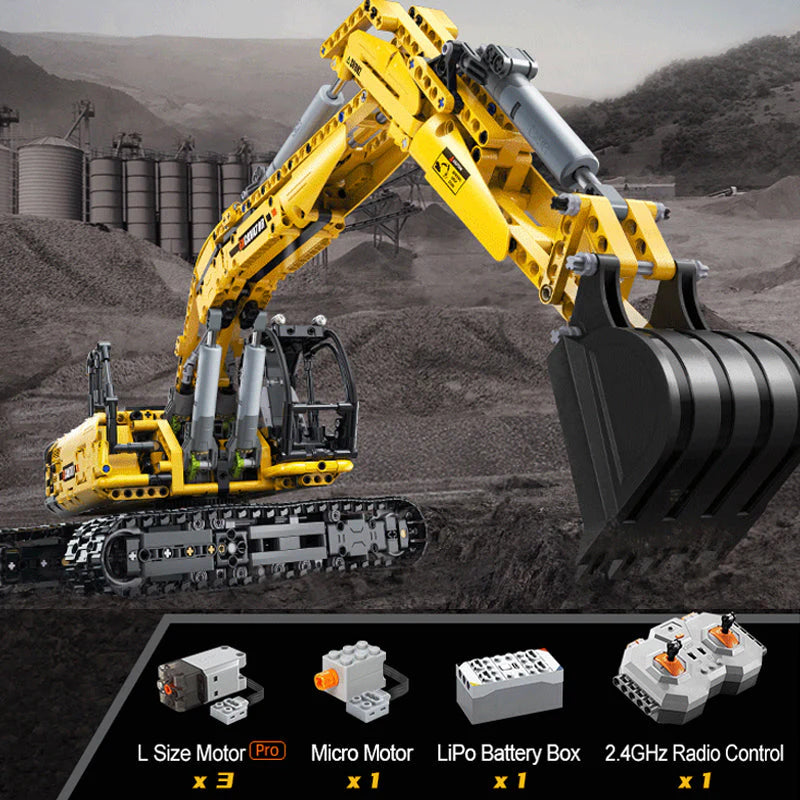CaDA Fully Functional Excavator Brick Model Kits, image 8