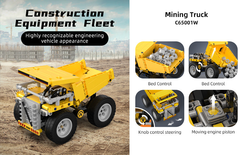 CaDA Mining Heavy Duty Truck Brick Model Kits, image 3