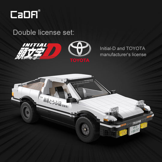 CaDA Initial D 1:12 Toyota Trueno AE86 Brick Car, image 6