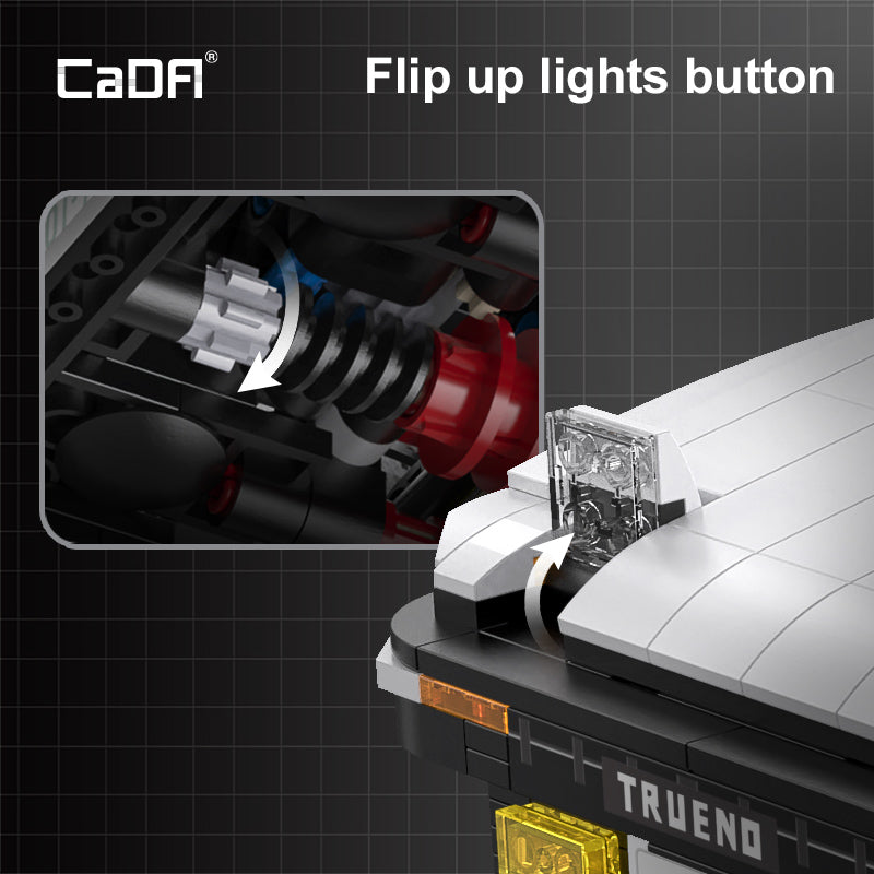 CaDA Initial D 1:12 Toyota Trueno AE86 Brick Car, image 7