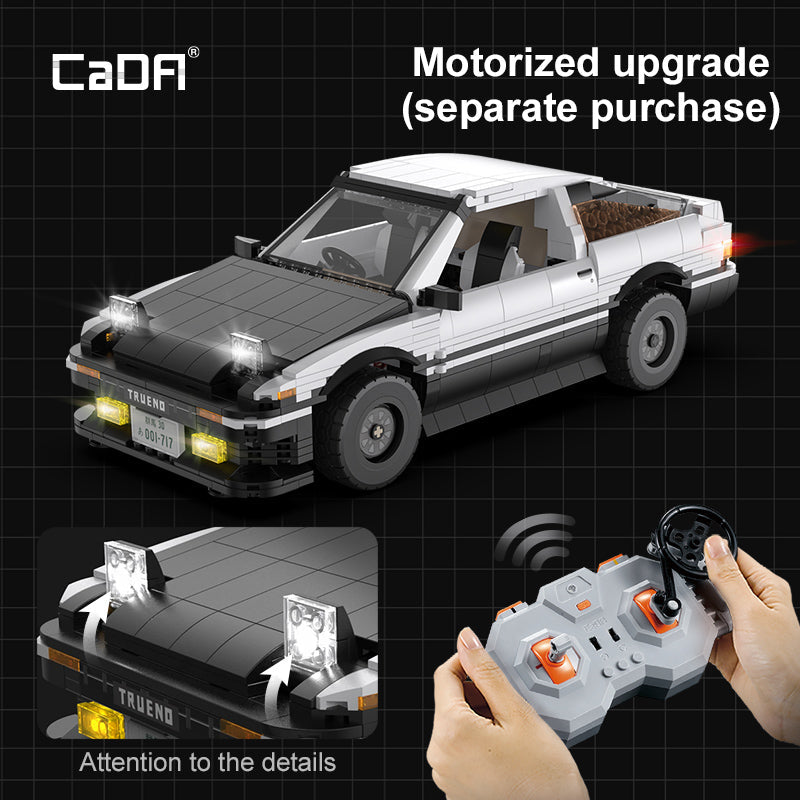 CaDA Initial D 1:12 Toyota Trueno AE86 Brick Car, image 9