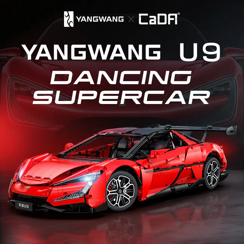 CaDA Master 1:8 BYD Yangwang U9 Supercar Brick Model Kits, image 8